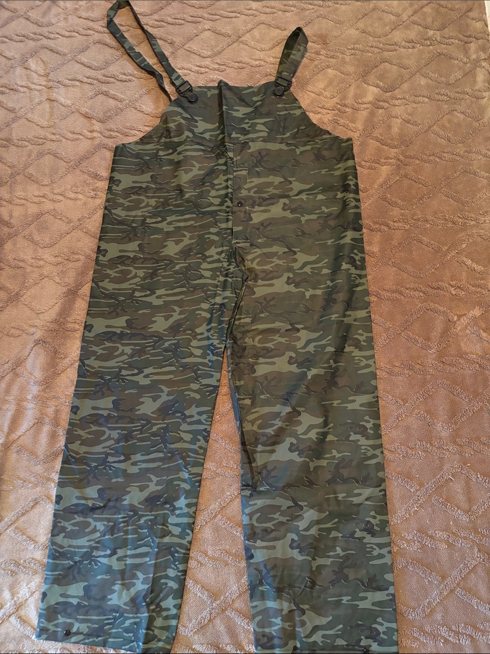 Camouflage Utility Overalls - Green Camo